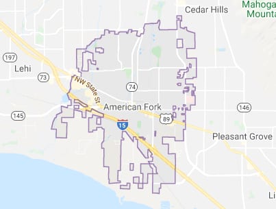 Map of American Fork